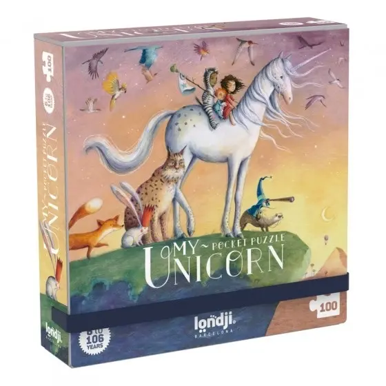 Londji My Unicorn – Puzzle Tascabile Unicorno 100 Pezzi 6+