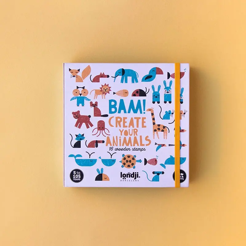 Londji Set Timbri Crea Animali – Gioco Creativo per Bambini 5+