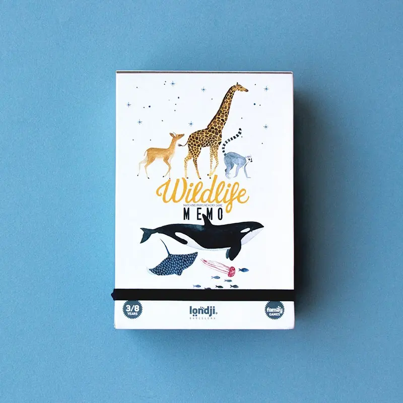 Londji Wildlife Memo – Gioco Memory Animali Selvatici (32 Tessere)
