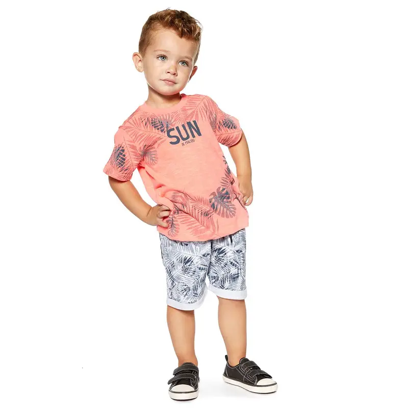 Losan - Completo Tropicale Maglietta + Bermuda Baby Bambino