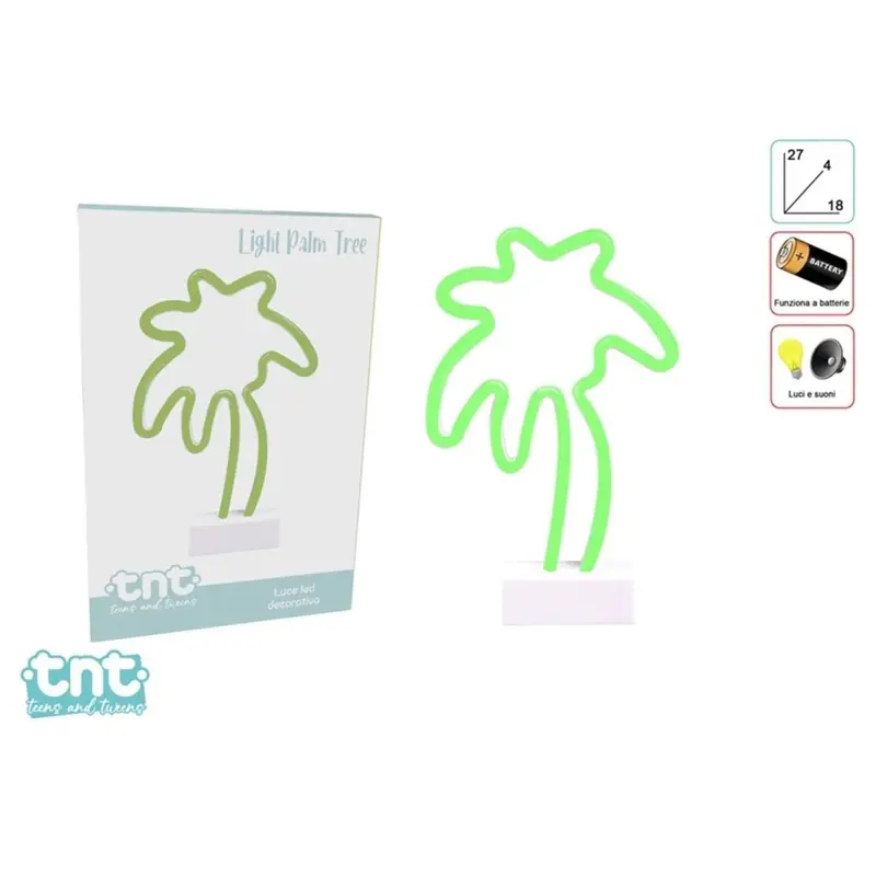 Luce LED Palma 29 cm TnT Light 92003 Lampada Decorativa Palm Tree