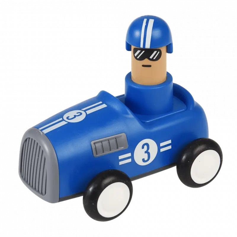 Macchinina a frizione Push Down – Blu | Rex London