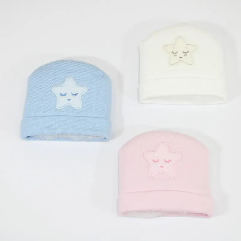 Mafer Cappellino Neonato Stellina in Caldo Cotone WSB6166