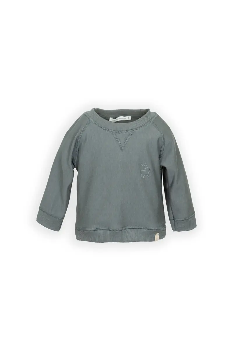 Maglia con ricamo coniglio - MIDNIGHT BLU 343