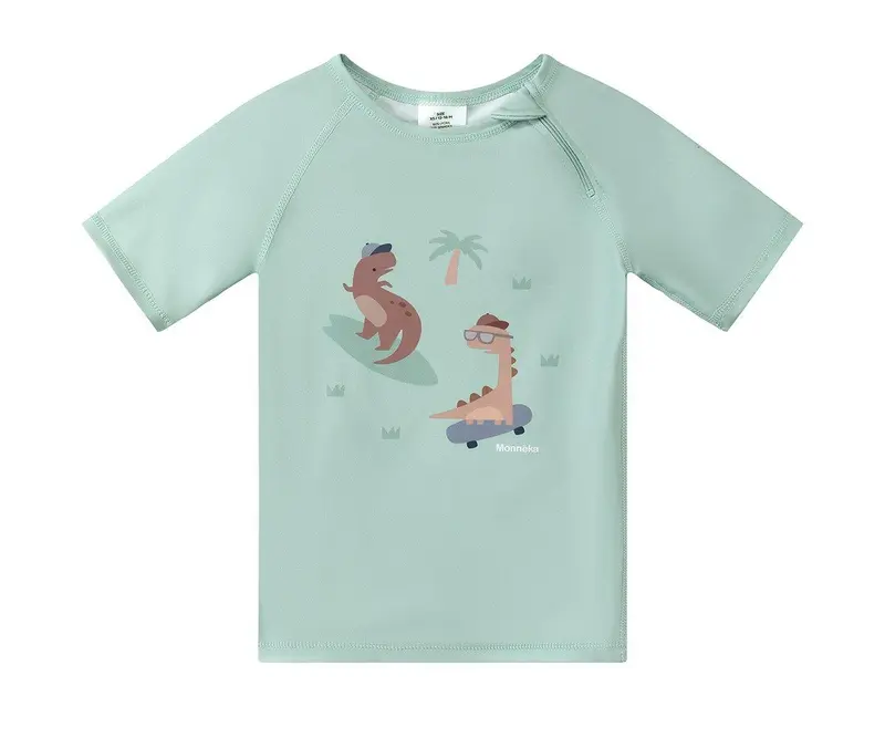 Maglietta costume da bagno protezione UPF 50+, Cool Dinos - Monneka