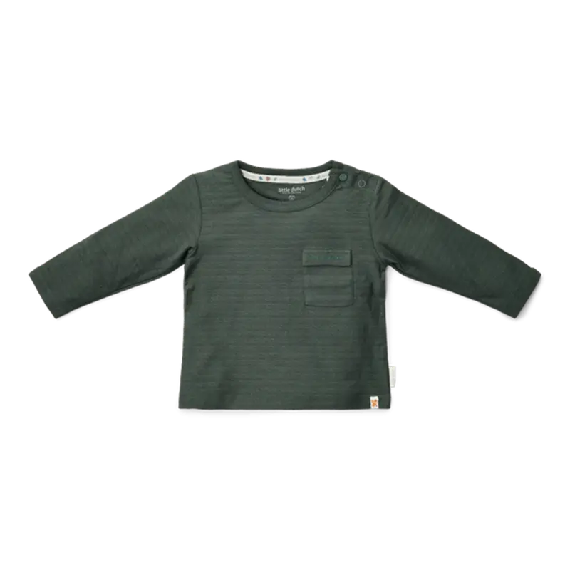 Maglietta Little Dutch manica lunga verde notte
