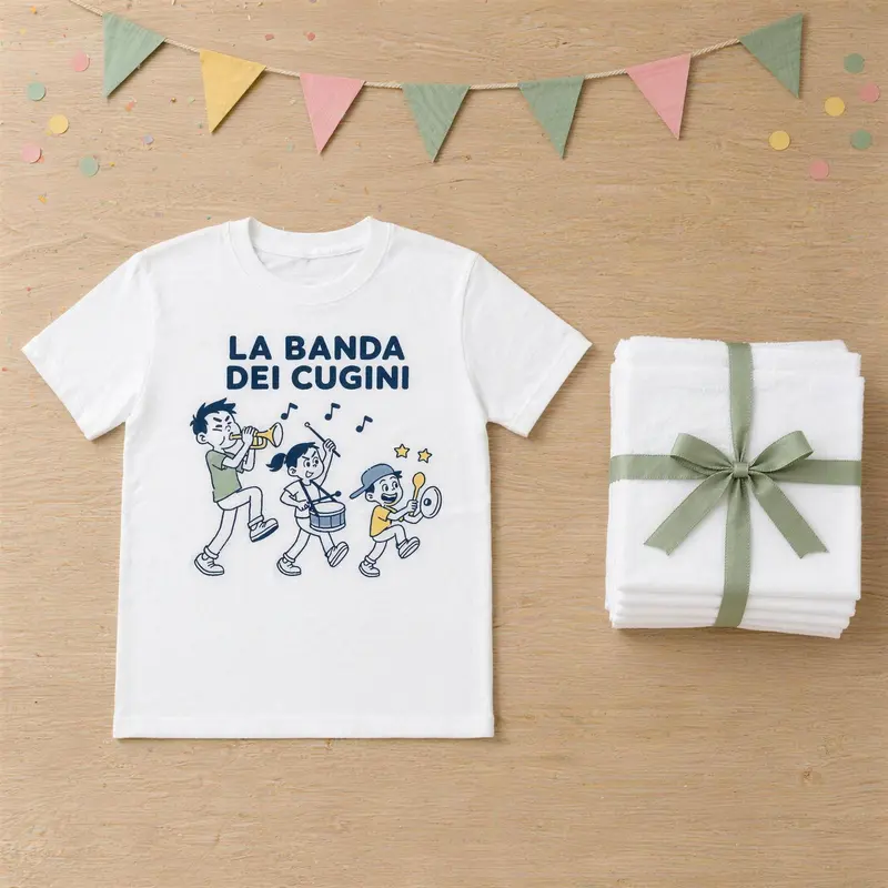 Magliette Bambini Personalizzate per Feste ed Eventi, Lotto da 10