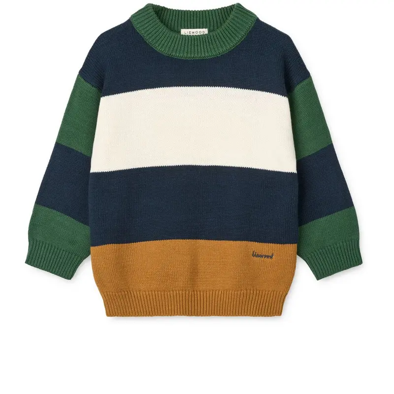 Maglione a righe ORLANE - 100% Cotone
