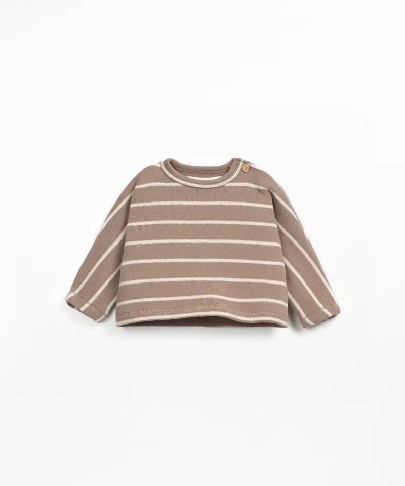 Maglione in jersey a righe