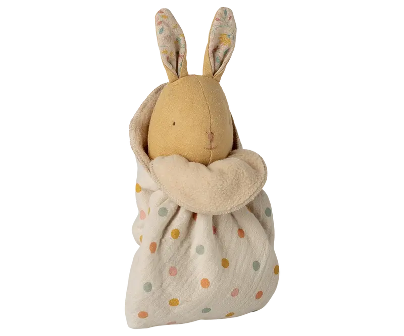 Maileg Lullaby Friends Coniglietto Mini con Copertina – Giallo