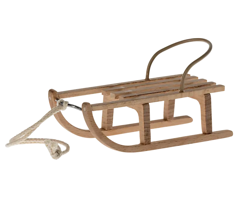 Maileg Slittino in Legno per Topolini – Accessorio Casa delle Bambole