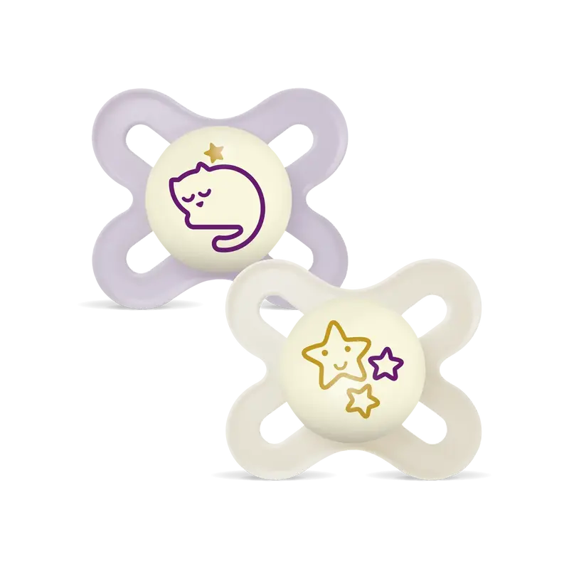 MAM Original Start Night succhietto, 0-2 mesi lilla beige
