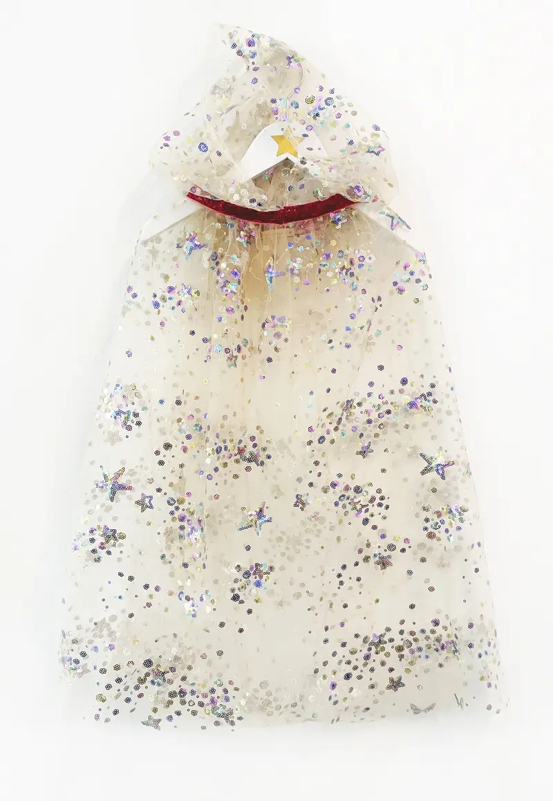 Mantello Fatina Ratatam! Multicolor con Paillettes