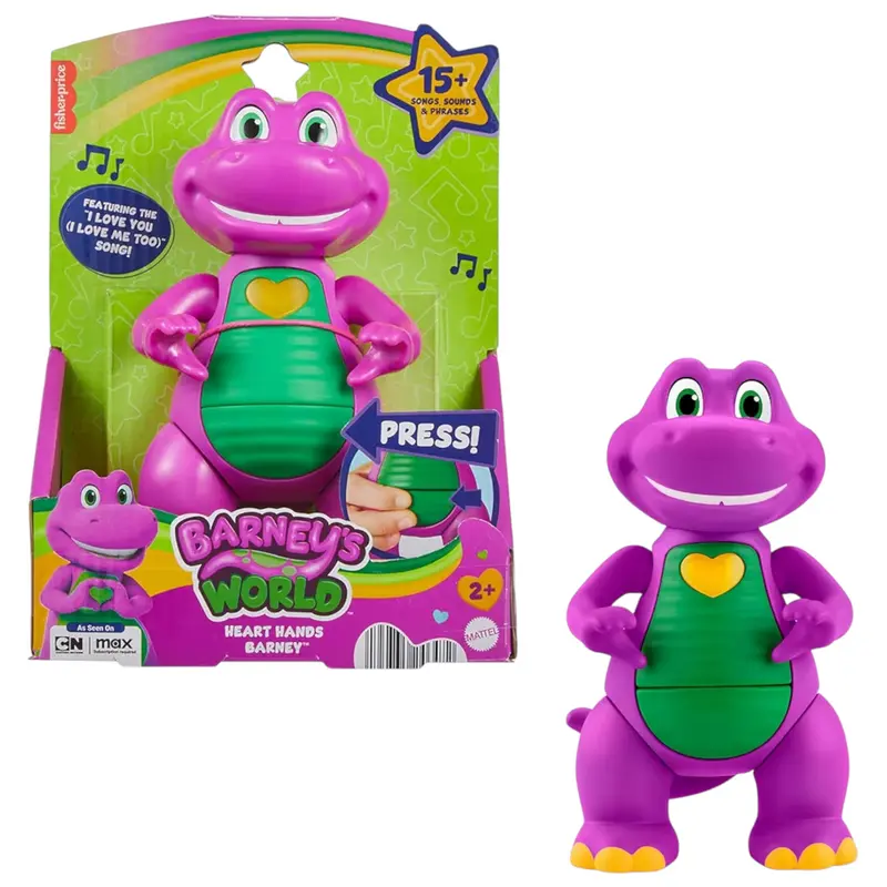 Mattel Barney Il Mondo Mani a Cuore Personaggio