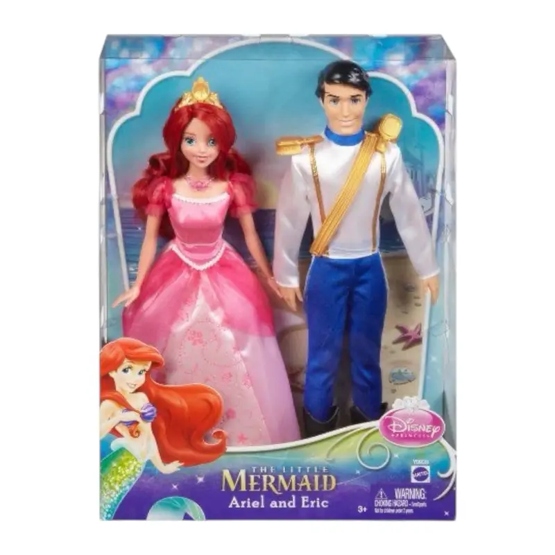 Mattel Disney Princess Ariel ed Erik set di 2 bambole