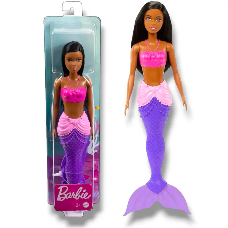 Mattel Dreamtopia Sirena Top fucsia e coda viola