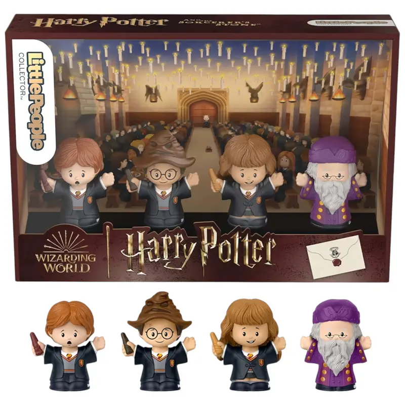 Mattel Little People Collector Harry Potter e la Pietra Filosofale Edizione Speciale Film set per adulti e fan 4 personaggi
