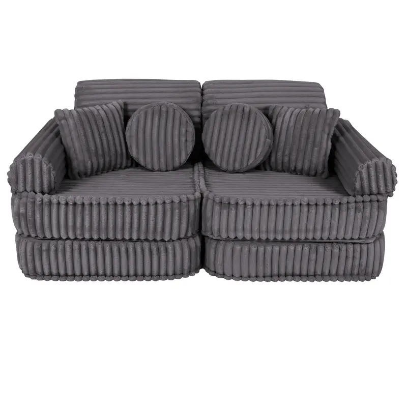 Medium Modular Sofa for Kids - Churros Jurassic Grey