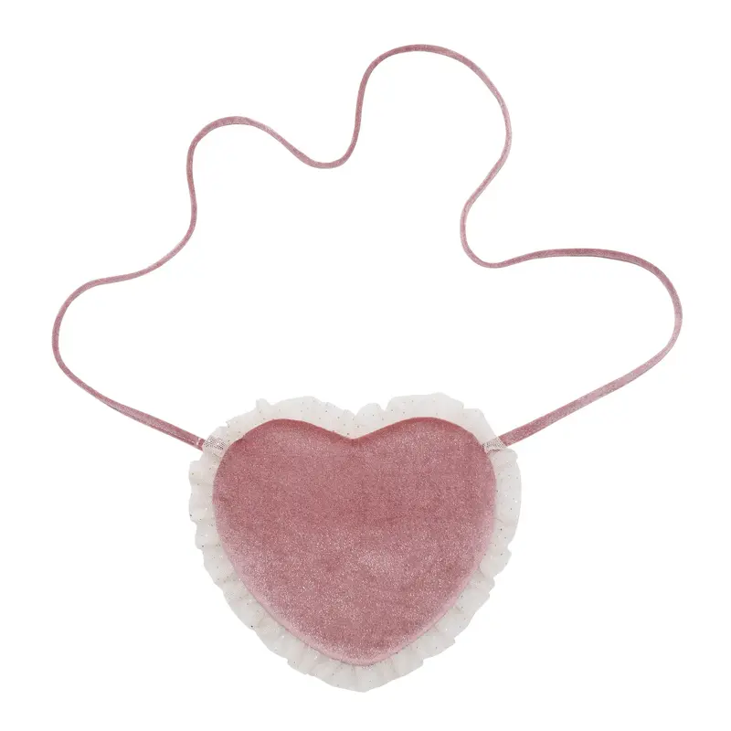 Mimi & Lula Tulle Velvet Heart – Borsetta Cuore Rosa Bambina