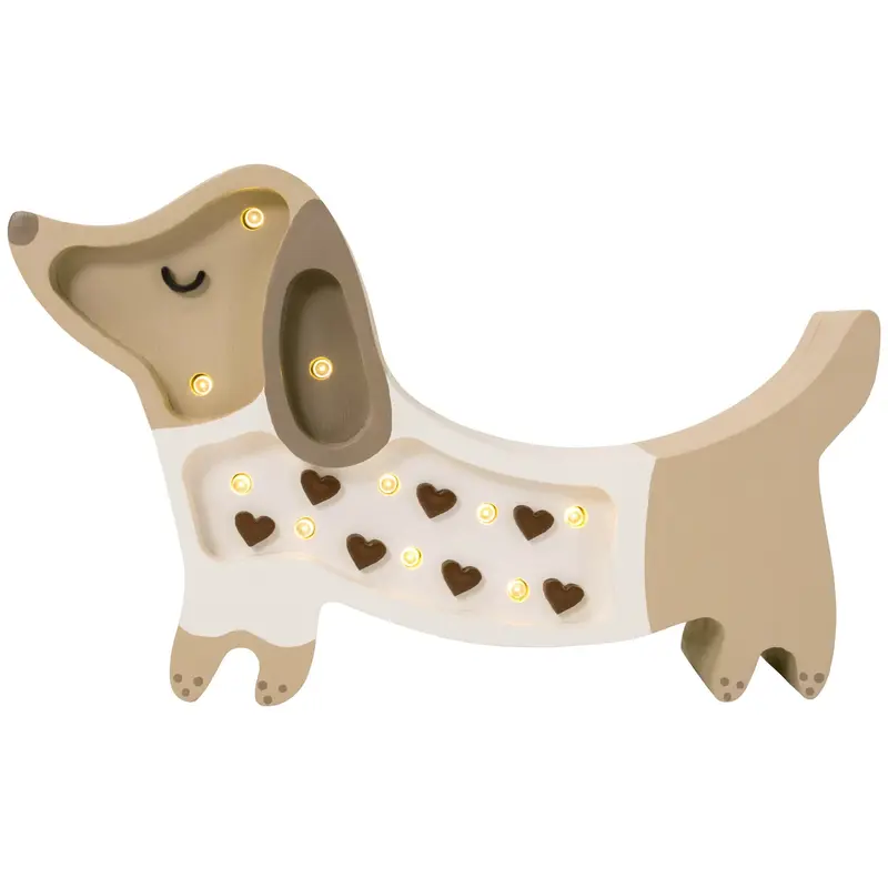 Mini Lampada Cagnolino Cioccolato Little Lights - Lampada LED