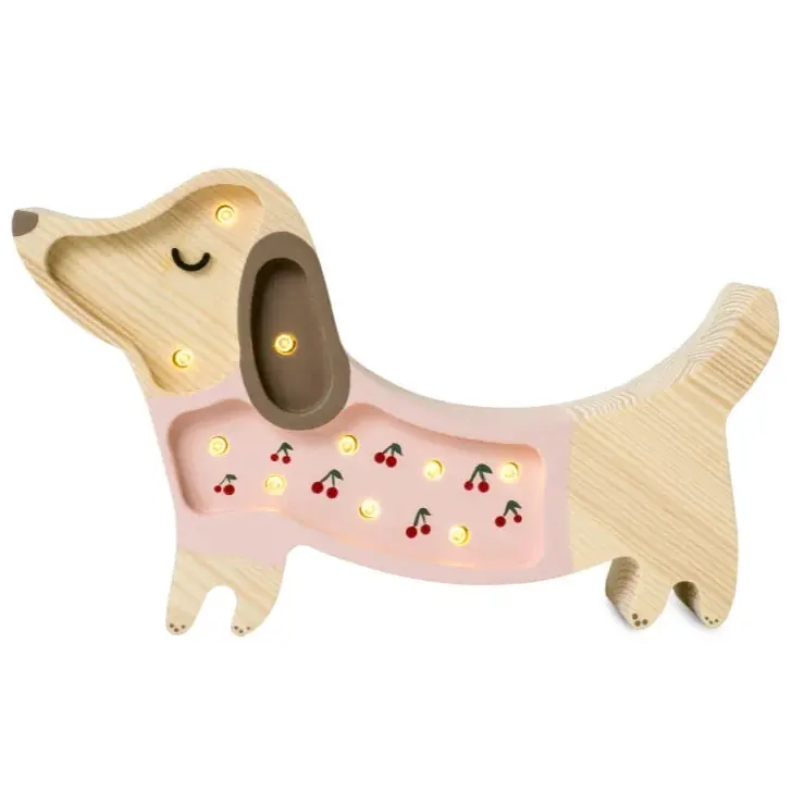 Mini Lampada Cagnolino Rosa Little Lights - Lampada LED