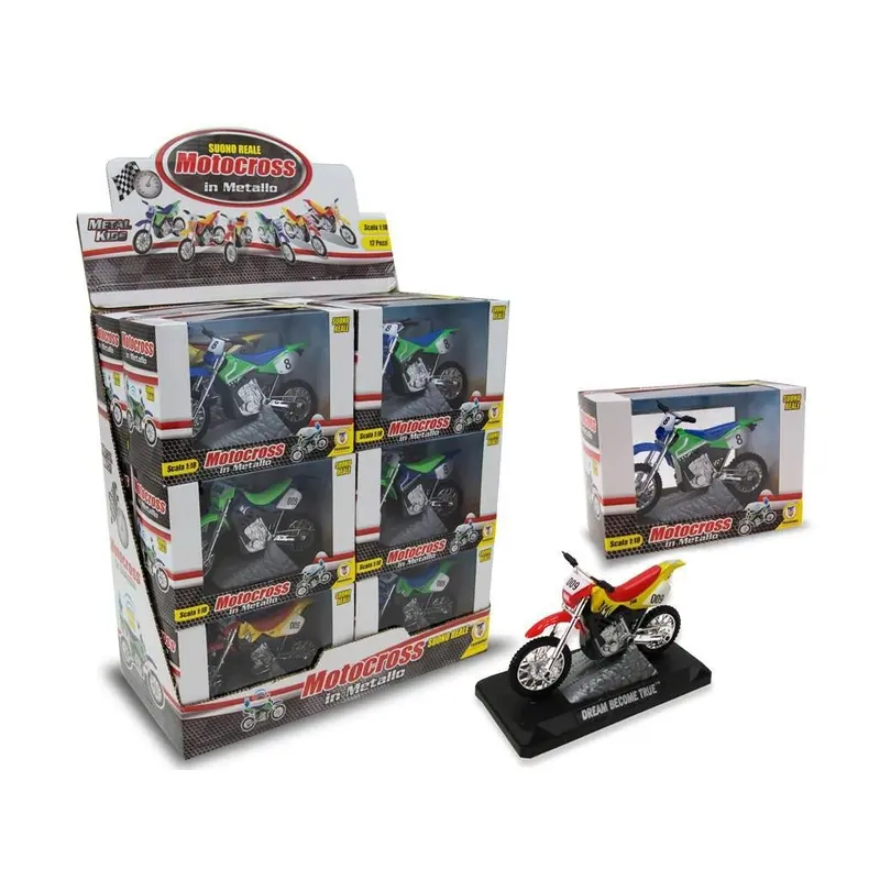 MotoCross Moto Cross In Metallo Metal Kids Teorema EXP012 Modelli Assortiti