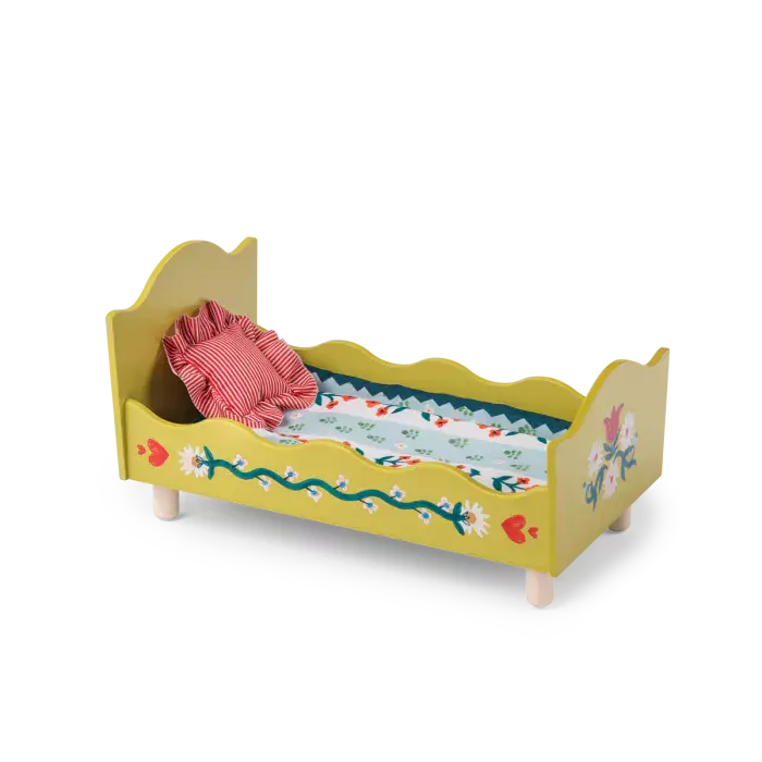 Moulin Roty – Letto in Legno con Biancheria – Collezione Les Minouchkas