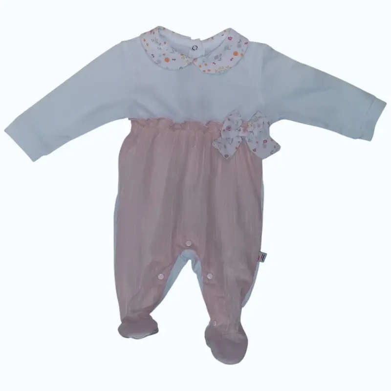Nazareno Gabrielli Tutina Neonata Femminuccia In Jersey Cotone NG3510 Dis.25