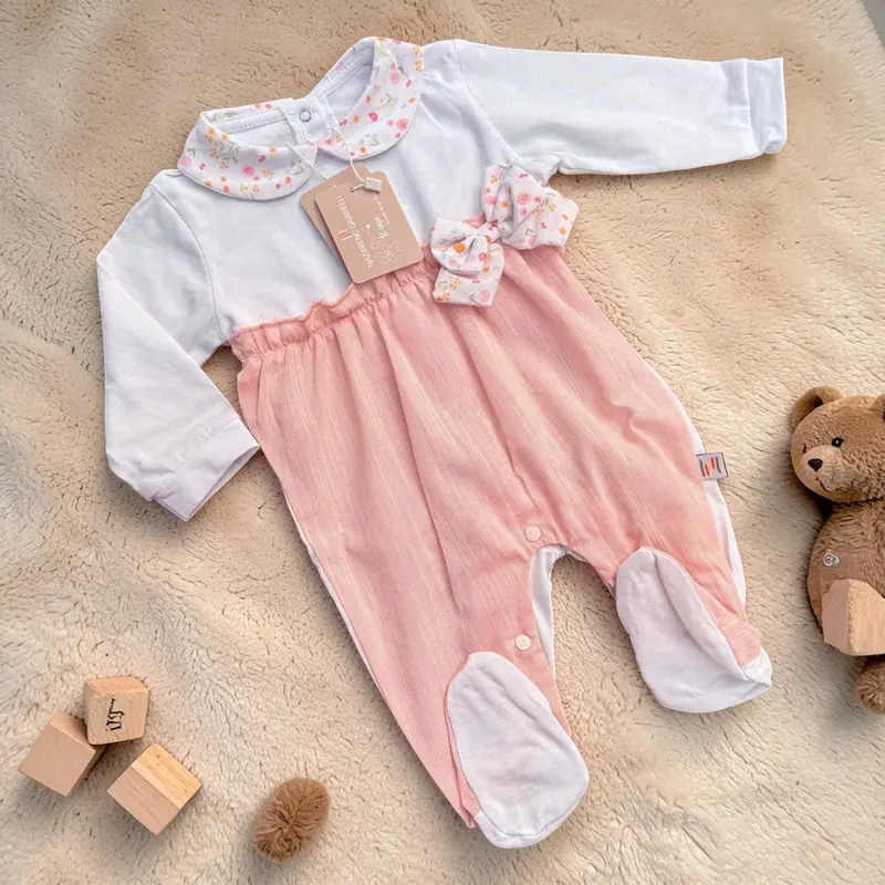 Nazareno Gabrielli Tutina Neonata Femminuccia In Jersey Cotone NG3530 Dis.25