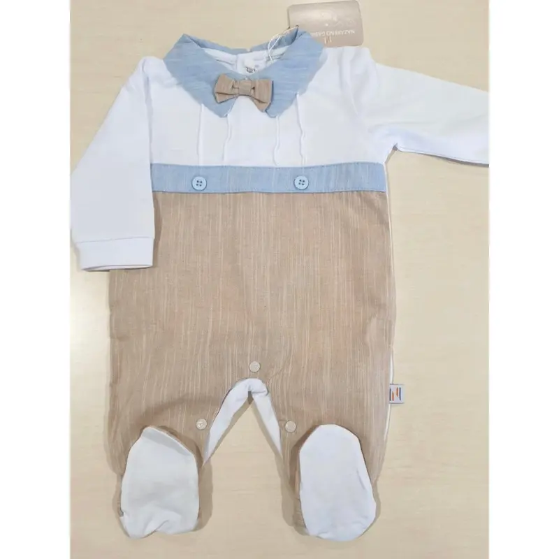 Nazareno Gabrielli Tutina Neonato Maschietto In Jersey Cotone NG3610 Dis.44