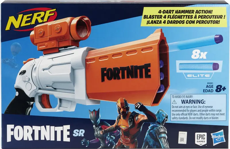 Nerf Fortnite SR - 4 Dart Hammer Action