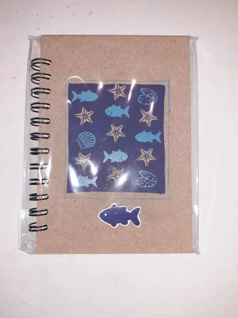 Notebook Wood Fish 12x8x18,2 cm Nikoffice 56NIK004