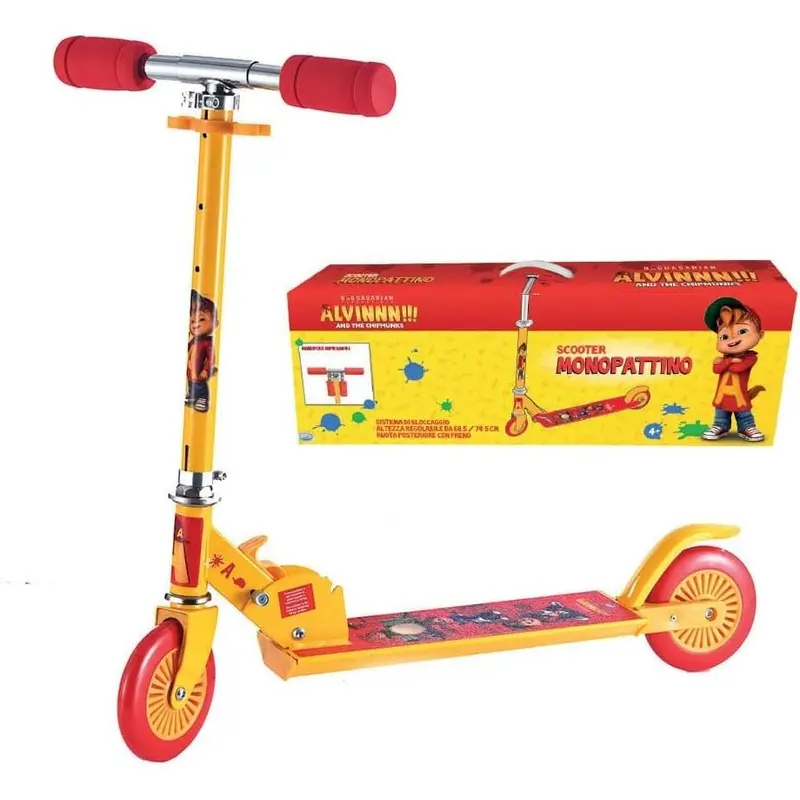 ODS Monopattino Alvin & Chip Altezza Regolabile 72-78 cm 48901