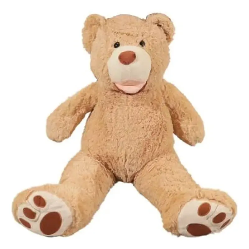 Orso Peluche Morbido con Dettagli Ricamati 120 cm