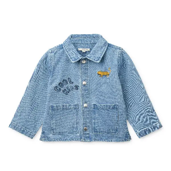 Overshirt in denim con ricami Kinsley - 100% Cotone