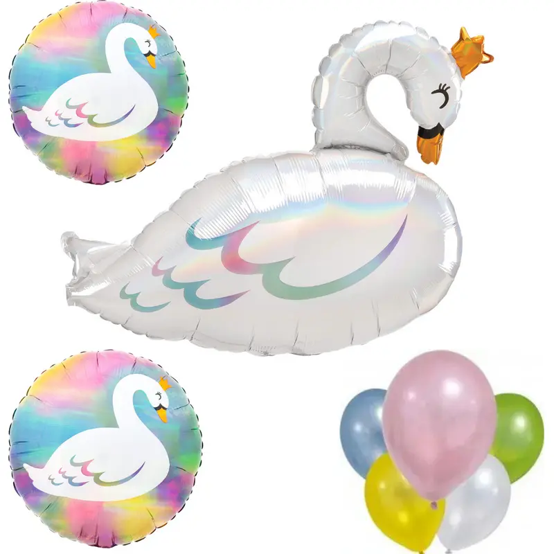 Palloncini compleanno mix Cigni