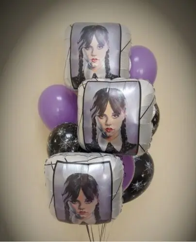 Palloncini Mercoledì Addams - da gonfiare con elio