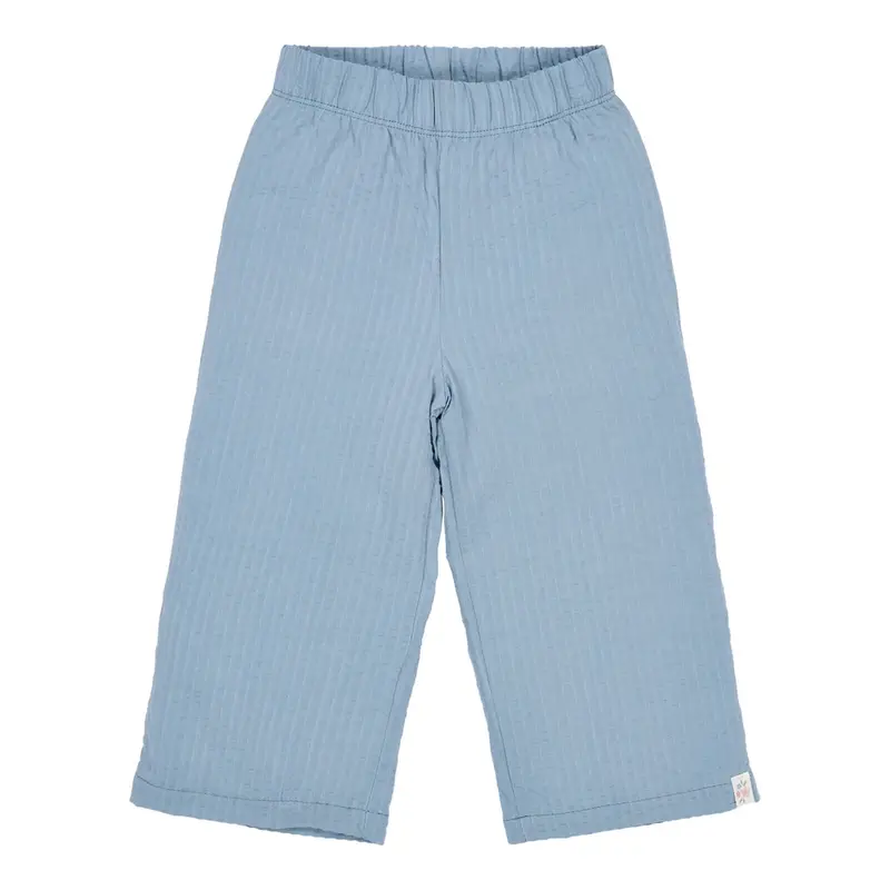 Pantalone wide leg blu