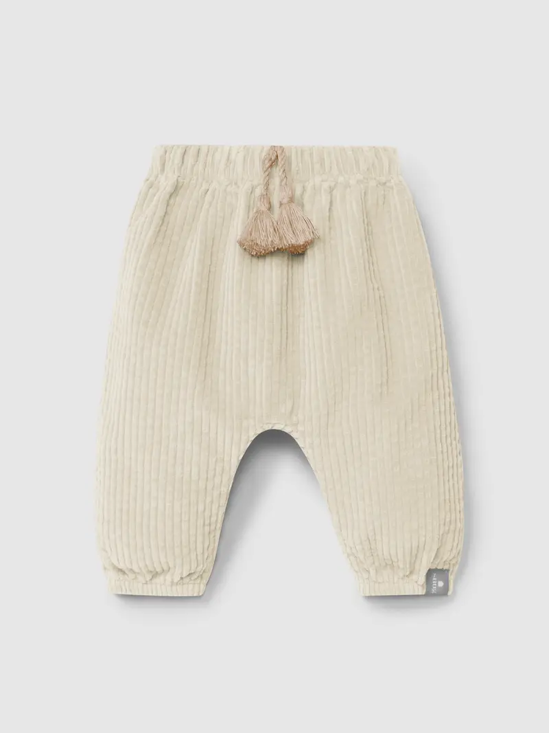Pantaloni pull-up in velluto a coste - 100% cotone biologico