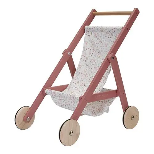 Passeggino in legno per bambole