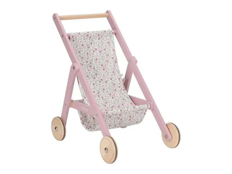 Passeggino per le bambole in legno