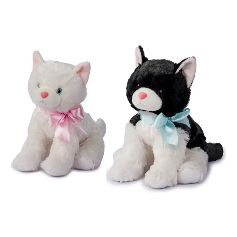 Peluche Gatto Floppy con Beans 30 cm, 2 Colori