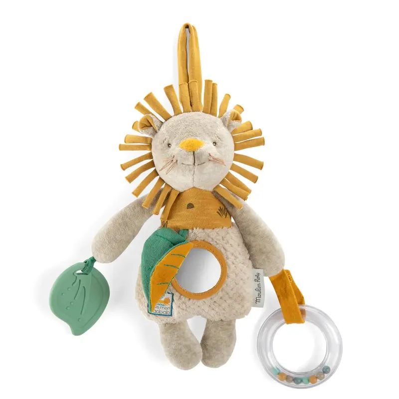 Peluche Leone attività con sonaglio