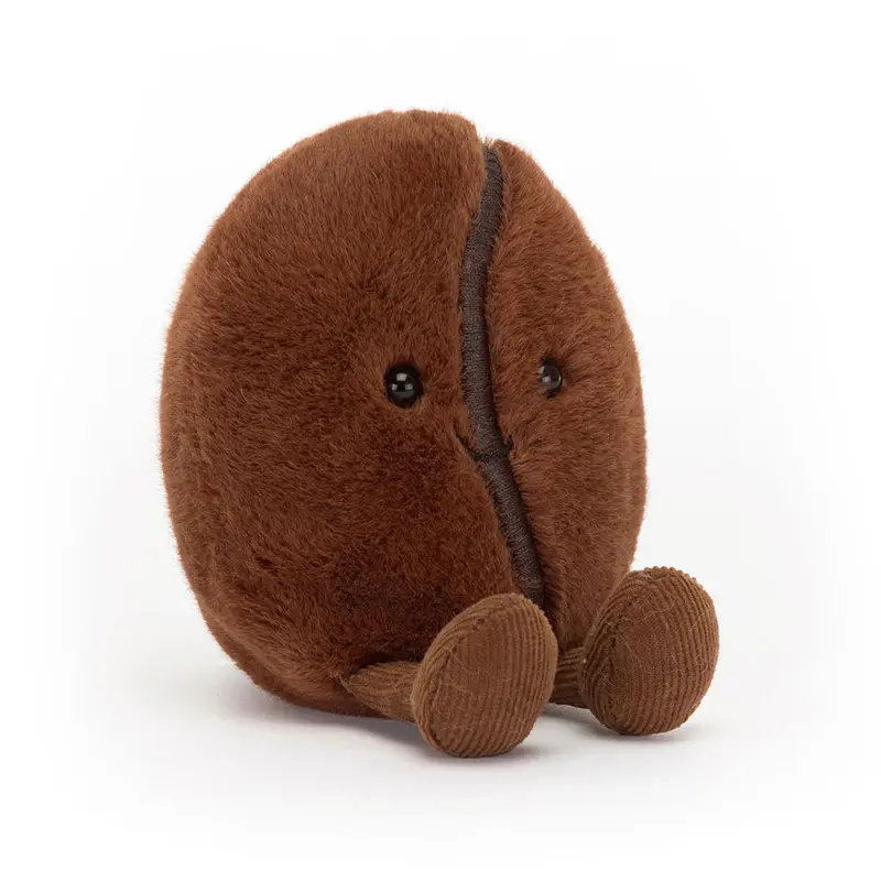 Peluche morbido chicco di caffè