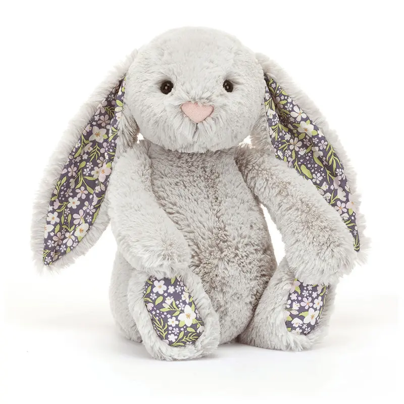 Peluche morbido Coniglio Blossom argentato