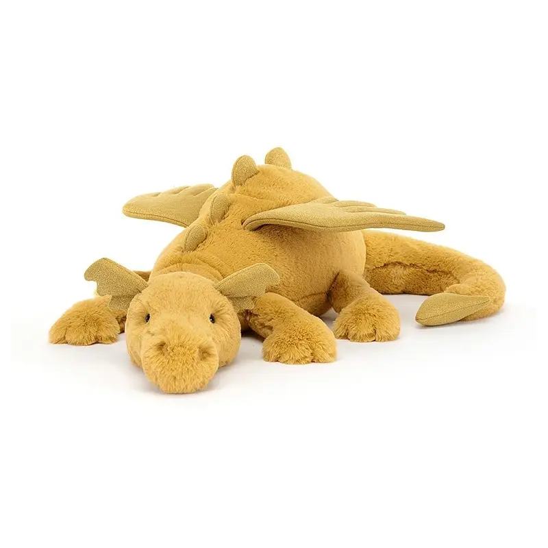 Peluche morbido Drago d'oro