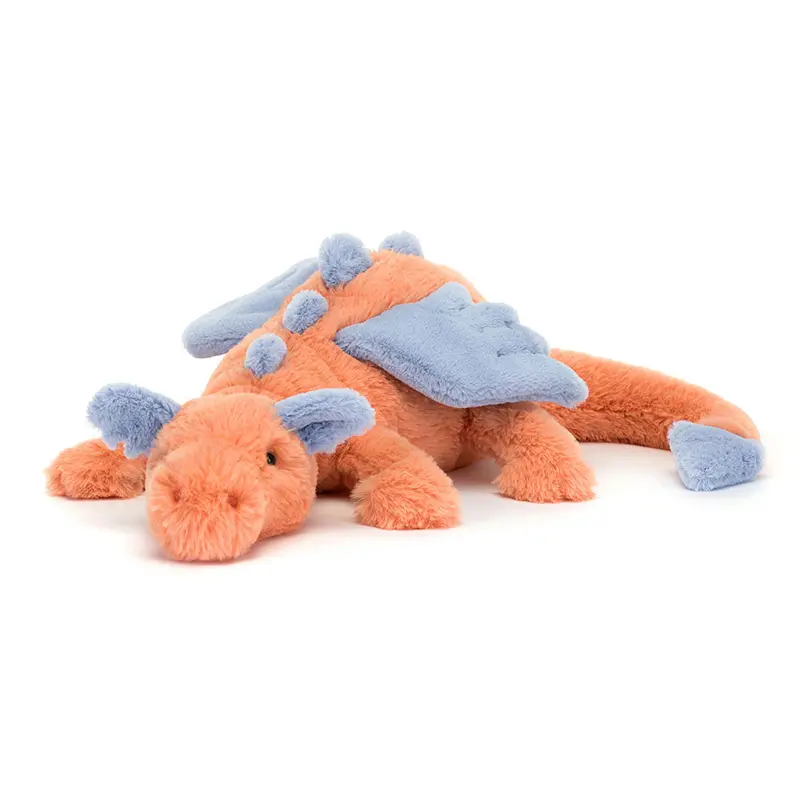 Peluche morbido drago persimmon