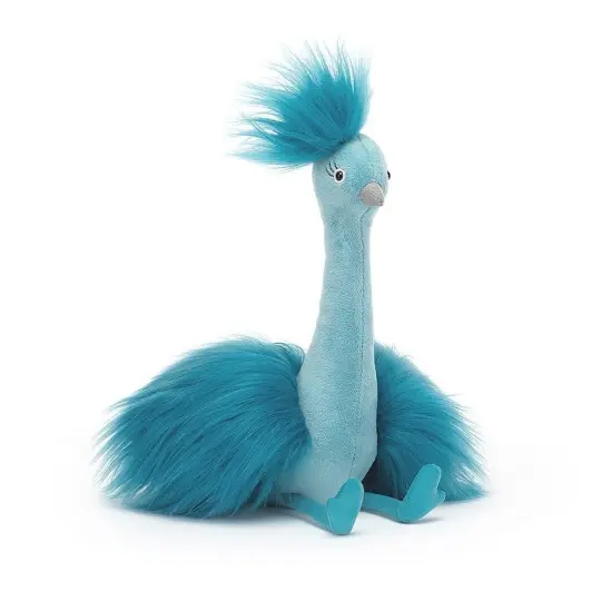 Peluche morbido Fou Fou Pavone