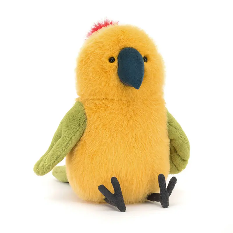 Peluche morbido Pappagallo Budgeby