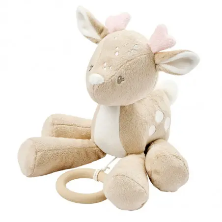 Peluche musicale cervo di velluto NATTOU Fanfan